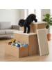 relaxdays Hundetreppe in Beige - (B)40 x (H)48 x (T)54 cm