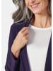 GOLDNER Kurzgröße:  Leichte Shirtjacke lila mit Stretch in amethyst