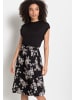 LASCANA Jerseykleid in schwarz-creme-bedruckt