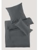 Hessnatur Perkal Bettwäsche-Set in anthrazit
