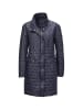 GOLDNER Kurzgröße:  Steppmantel mit geknöpftem Stehkragen in marine