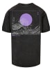 F4NT4STIC Oversize T-Shirt Kanagawa Welle in schwarz