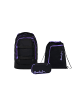 Satch Schulrucksack-Set PACK Purple Phantom 3-teilig in Schwarz
