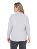 Ulla Popken Poloshirt in hellgrau mélange