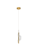 Beliani Pendelleuchten SARELA in Gold - (W) 13 x (H) 190 x (L) 13 cm