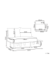 Beliani 2-Sitzer Sofa SALO in Grün/Braun - (W) 155 x (H) 74 x (L) 104 cm