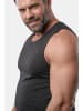 Men Plus Tank Top in schwarz