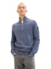 Tom Tailor Pullover STRUCTUERED TROYER in Blau