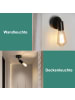 ZMH Deckenleuchte in Schwarz 1-flammige E27 Vintage Deckenspots MAX.40W