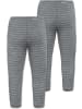 Normani Outdoor Sports Normani Outdoor Sports 2er Pack Baby Merino Hose mit Füßen in Grau gestreift
