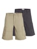 Jack & Jones 2er-Pack Cargo Shorts in Crockery 1