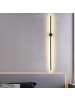 ZMH Wandleuchte LED in schwarz L 100CM Schwenkbar warmweiß 3000K lange Ganglampe