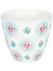 Greengate Latte Cup Becher ELLE PALE BLUE Blau mit Blumen