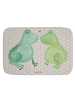 Mr. & Mrs. Panda Badematte Frosch Liebe ohne Spruch in Grau Pastell