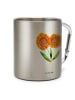 Mr. & Mrs. Panda Edelstahltasse Blume Sonnenblume ohne Spruch in Silber