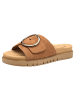 Tamaris WIDE FIT Pantolette in COGNAC SUEDE