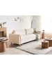 Beliani Schlafsofa KVAM in Weiß/Braun - (W) 242 x (H) 85 x (L) 99 cm
