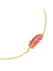 Glanzstücke München Armband Feder aus Sterling Silbermit Zirkonia in gelbgold