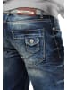 Cipo & Baxx Herren Regular Fit Jeans Stonewashed in Blue