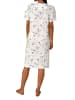 NORMANN kurzarm Nachthemd Design Knopfleiste am Hals - 85440 in hellblau