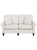 Beliani 2-Sitzer Sofa GINNERUP in Beige/Braun - (W) 154 x (H) 84 x (L) 76 cm