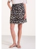 Street One Knielanger Rock aus Chiffon mit Print in Beige