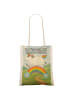 Mr. & Mrs. Panda Tragetasche Einhorn Regenbogen Design mit Spruch in Weiß