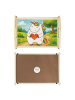 Mr. & Mrs. Panda Serviertablett Holz Einhorn Herz Design ohne Sp... in Weiß