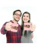 Mr. & Mrs. Panda Plastikbecher Einhorn Meerschweinchen ohne Spruch in Rot Pastell