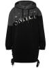 Ulla Popken Hoodie-Shirt in schwarz