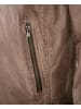 MADDOX Lederjacke Lammnappa in Taupe