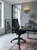 KADIMA DESIGN Bürostuhl | Stoff, Schwarz, Armlehne, Polsterung, 120kg