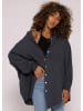 SASSYCLASSY Ultra Oversize Musselin-Blusenhemd lange Variante in Dunkelgrau