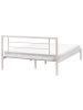 Beliani 2-tlg Doppelbett CUSSET in Beige