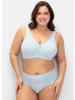 sheego Entlastungs-BH in hellblau+weiß