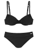 Venice Beach Bügel-Bikini in schwarz