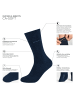 camano Baumwolle Unisex-Socken 2 Paar mit Softbund ca-soft in dunkelblau