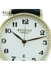 Regent Armbanduhr-Analog schwarz mittel (ca. 39mm) Regent Lederarmband