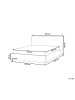Beliani Wasserbett LAVAUR in Beige - (W) 203 x (H) 100 x (L) 220 cm