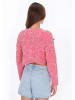 myMo Cardigan in pink multicolor