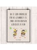 Mr. & Mrs. Panda Art Print Hummeln Kleeblatt mit Spruch in Beige Pastell