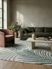 KADIMA DESIGN Flachwebteppich Palmblätter flachgewebt pflegeleicht Wohnzimmer Flur in Grün