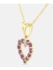 Diamant L'éternel Kette mit Anhänger, mit Amethyst, 375 Gelbgold