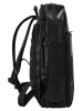 SPIKES & SPARROW Rucksack echt Leder in schwarz