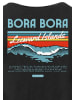 F4NT4STIC Long Cut T-Shirt PLUS SIZE Bora Bora Leewards Island in schwarz