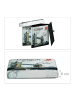 relaxdays Sitzhocker London in Weiß - (B)38 x (H)38 x (T)38 cm