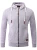 RESLAD Sweatjacke Zipper High in grau