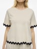 Vila T-Shirt VICalisa in sand schwarz - 0001
