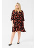 KAFFE curve Kleid KCami A-shape in Red Flower
