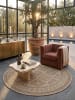 KADIMA DESIGN Outdoor-Teppich VIGOLENO Rauten Flachgewebe gekettelt in Beige-Braun